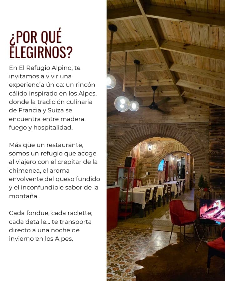 Restaurante Completo El Refugio Alpino